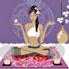 Схема вышивки «Девушка»