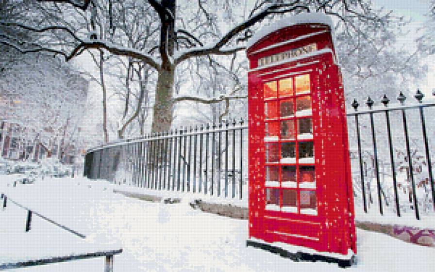 Серия Лондон - город, зимний пейзаж - предпросмотр