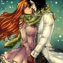 Схема вышивки «Улькиорра и Орихиме»