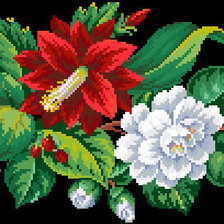 Схема вышивки «серия "цветы"»