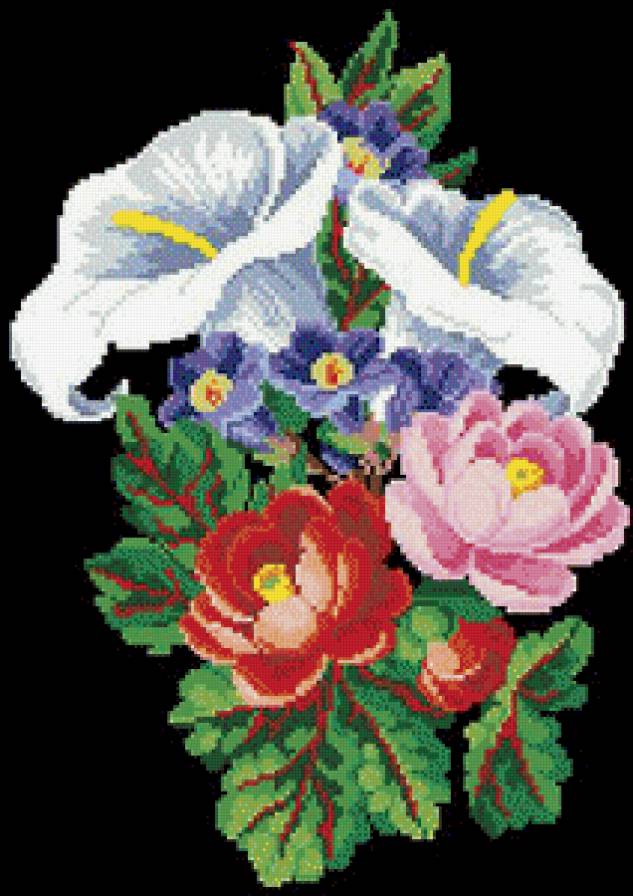 серия "цветы" - цветы.калы.розы - предпросмотр