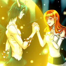 Схема вышивки «Улькиорра и Орихиме»