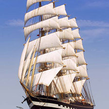 Схема вышивки «Парусник»