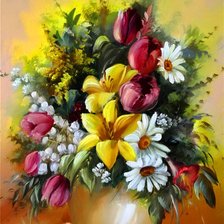 Схема вышивки «букет»