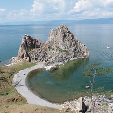 Схема вышивки «Скала Шаманка, остров Ольхон»