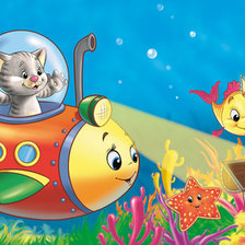 Схема вышивки «под водой»