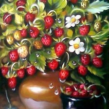 Схема вышивки «Земляника»