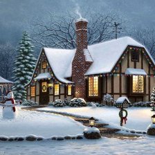 Схема вышивки «Зима»