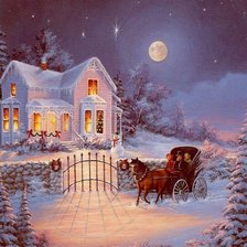 Схема вышивки «Зима»