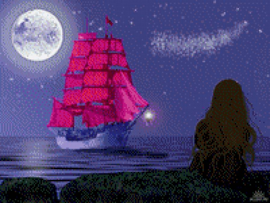 Алые паруса - ассоль, парус, алый - предпросмотр