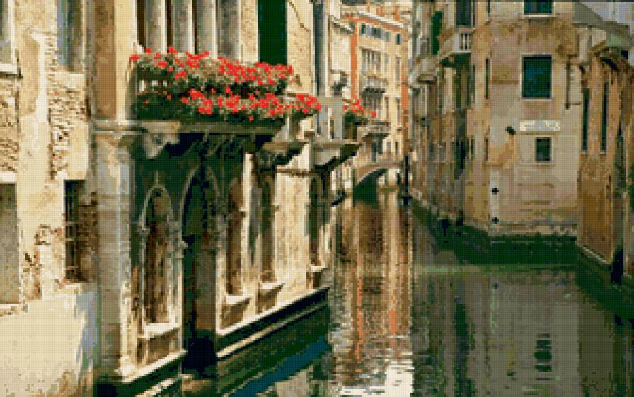 улочки венеции - дома, вода, венеция, город, улочка - предпросмотр