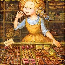 Схема вышивки «Шоколадница»