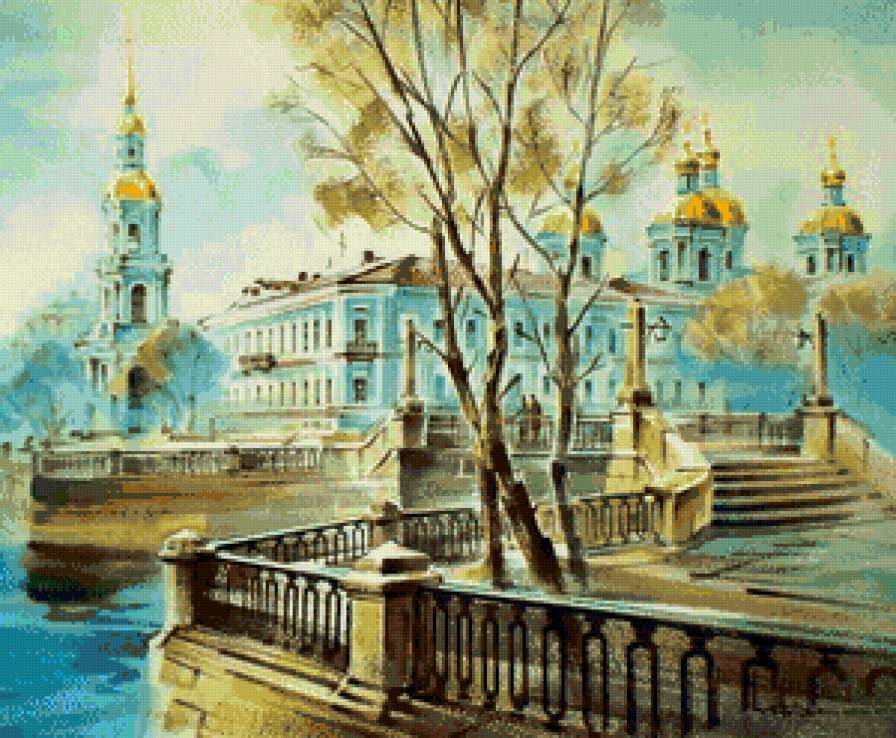 Питер - картина, пейзаж, город - предпросмотр