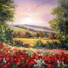 Схема вышивки «Пейзаж»