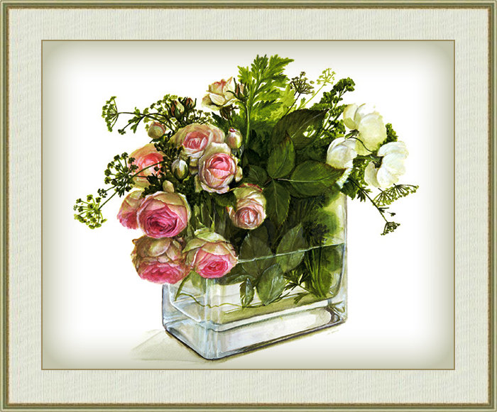 Акварель 5 - букет, цветы - оригинал