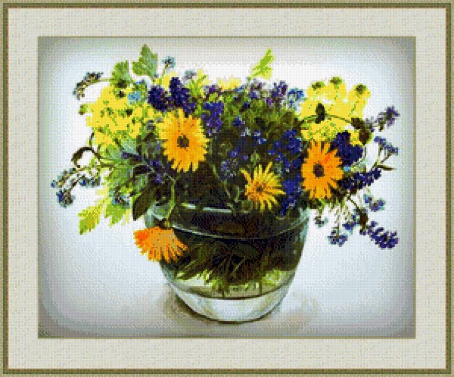 Акварель 8 - цветы, букет - предпросмотр