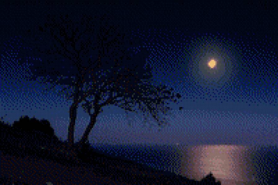 Крым - луна, юг, ночь, море, крым - предпросмотр