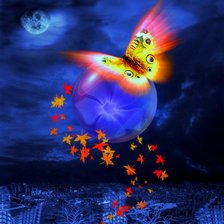 Схема вышивки «ночь»