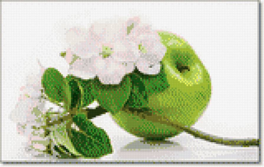 зеленое яблоко - предпросмотр