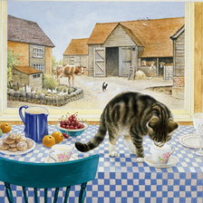 Схема вышивки «шкодник»