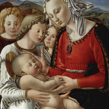 Схема вышивки «Fra Diamante, The Benson Madonna, c. 1450-7»