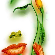 Схема вышивки «Девушка цветок»