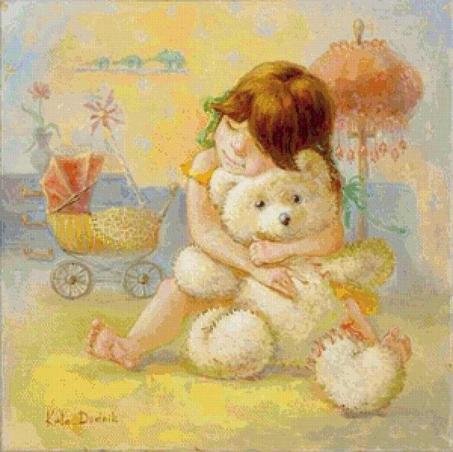 Любимый мишка - люди, дети - предпросмотр