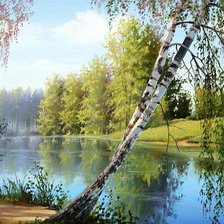 Схема вышивки «Пейзаж»