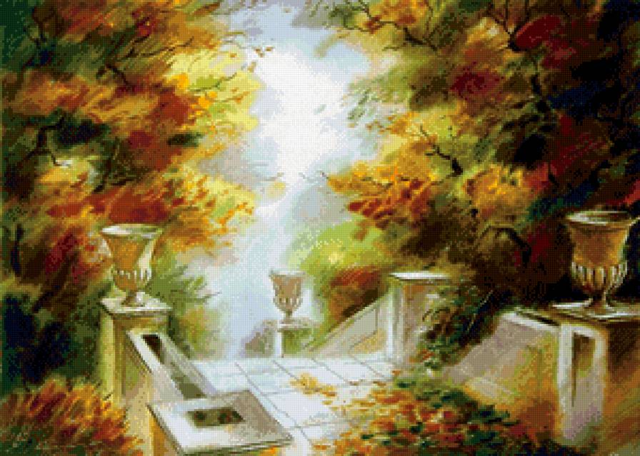 осень в парке - осень, пейзаж - предпросмотр