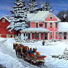 Схема вышивки «Зима»