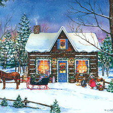 Схема вышивки «Новы год»