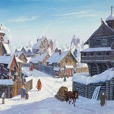 Схема вышивки «Зима»