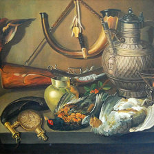 Схема вышивки «охотничий натюрморт»