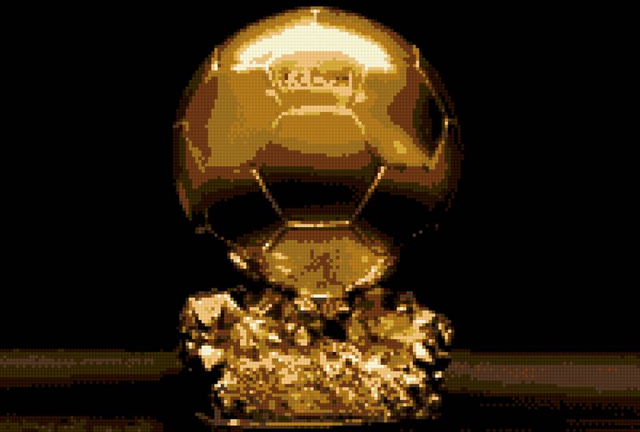 золотой мяч - золото, мяч - предпросмотр