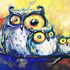 Схема вышивки «совы»