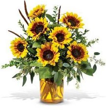 Схема вышивки «букет подсолнухов»