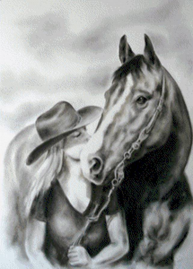 Доверие - лошади, кони, люди, девушки, животные - предпросмотр