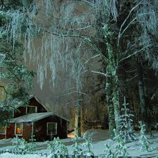 Схема вышивки «Зимний вечер»