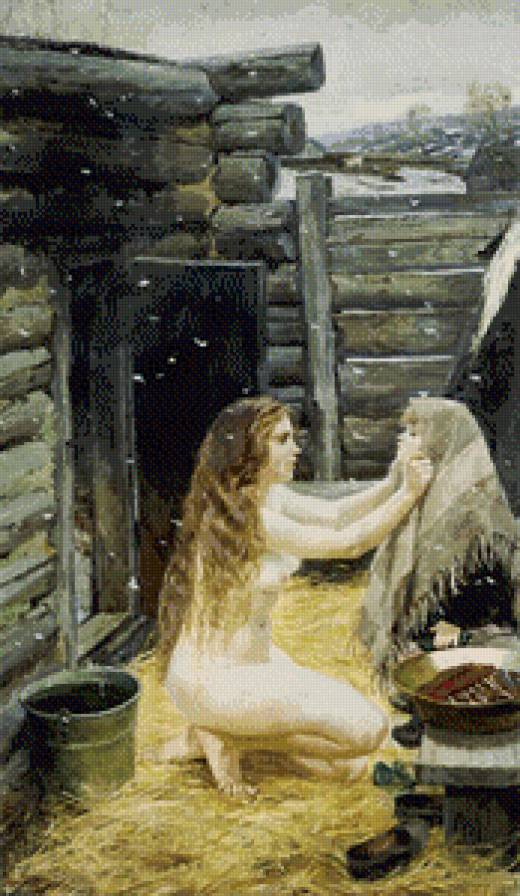 Весна. Пластов - люди, снег, весна, баня - предпросмотр