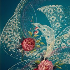 Схема вышивки «винтажный букет»