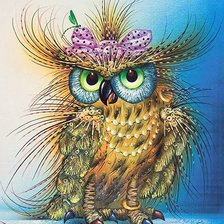 Схема вышивки «Сказочная сова»