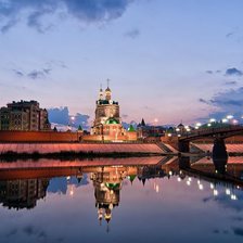 Схема вышивки «вечерний город»