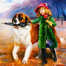 Схема вышивки «верный друг»