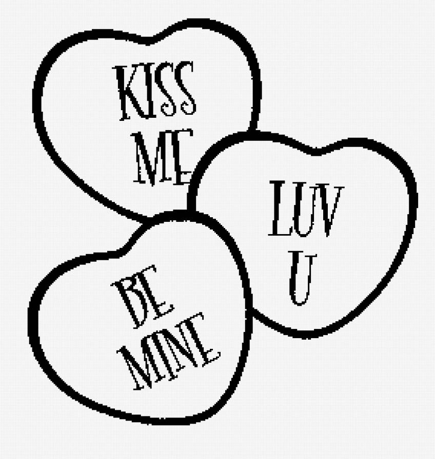 подушка-валентинка - подушка, монохром, сердце, валентинка - предпросмотр