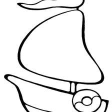 Схема вышивки «кораблик»