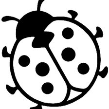 Схема вышивки «божья коровка»