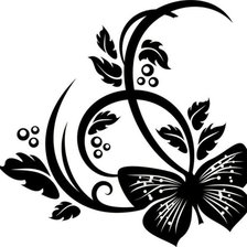 Схема вышивки «бабочка»