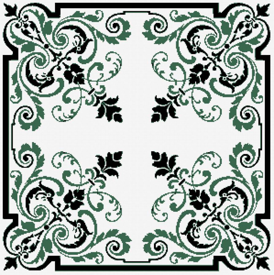 узор для подушки - узор, монохром, подушка - предпросмотр