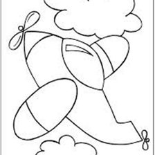 Схема вышивки «самолетик»