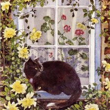 Схема вышивки «мыслитель»